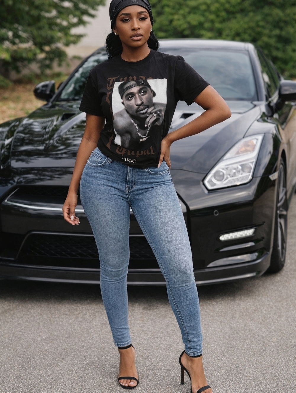 Bravado 2Pac Tupac Graphic Tee Black Short Sleeve Shirt Women’s Small S/P
